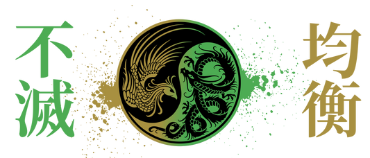 Phoenix & Dragon - Glas-Tasse satiniert