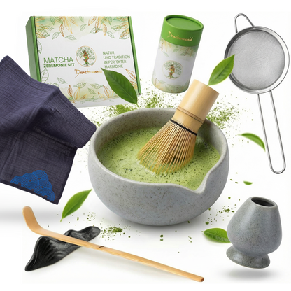 Matcha Zeremonie Set - steingrau