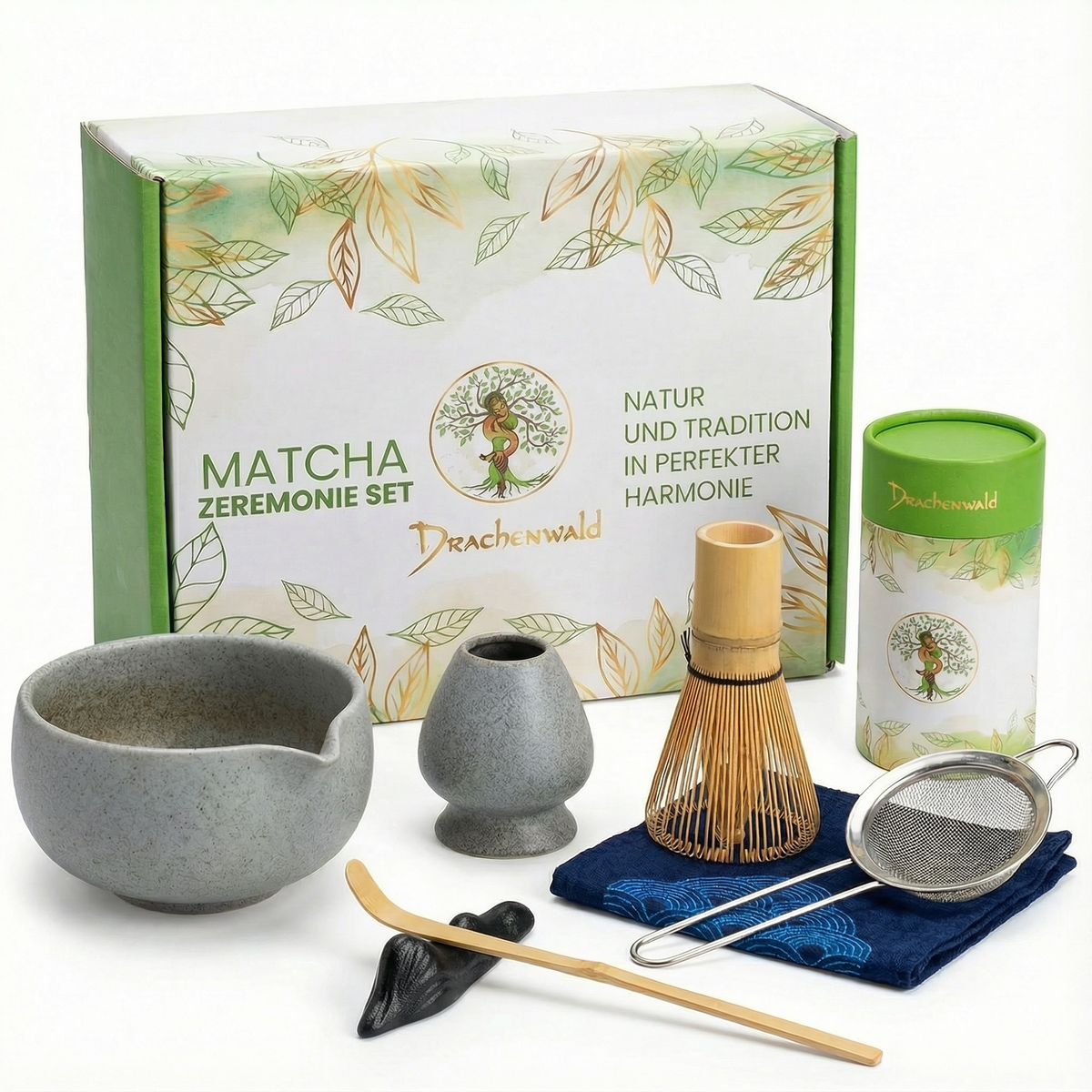 Matcha Zeremonie Set - steingrau