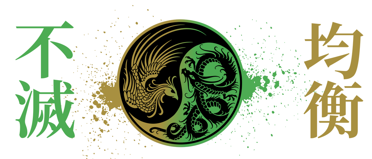 Phoenix & Dragon - Glas-Tasse satiniert